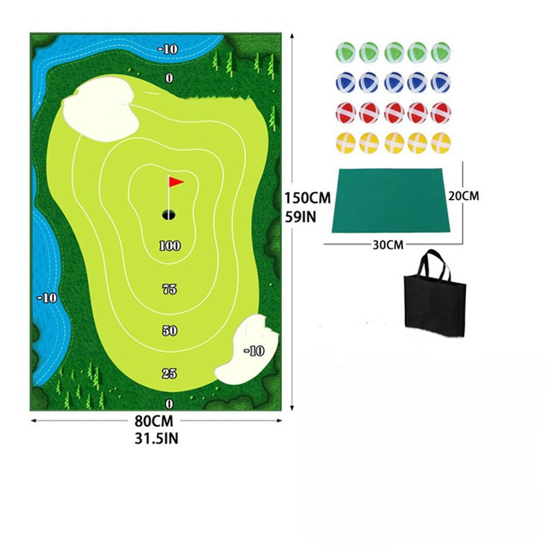 Mini Golf Challenge Set – Fun Family Target Game with Sticky Balls & Practice Mat