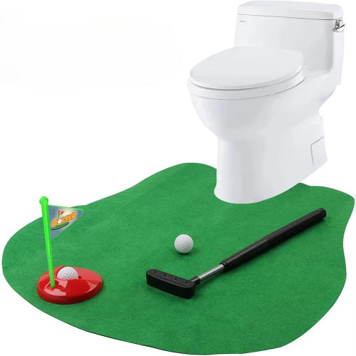 Mini Toilet Golf Set Toilet Time Golf Game Set Golf Training Accessories Birthday Party Gift